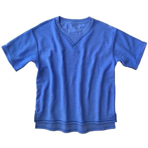 2/$50 Ivy Park Blue Sweatshirt with Roll Sleeves - Picture 4 of 10